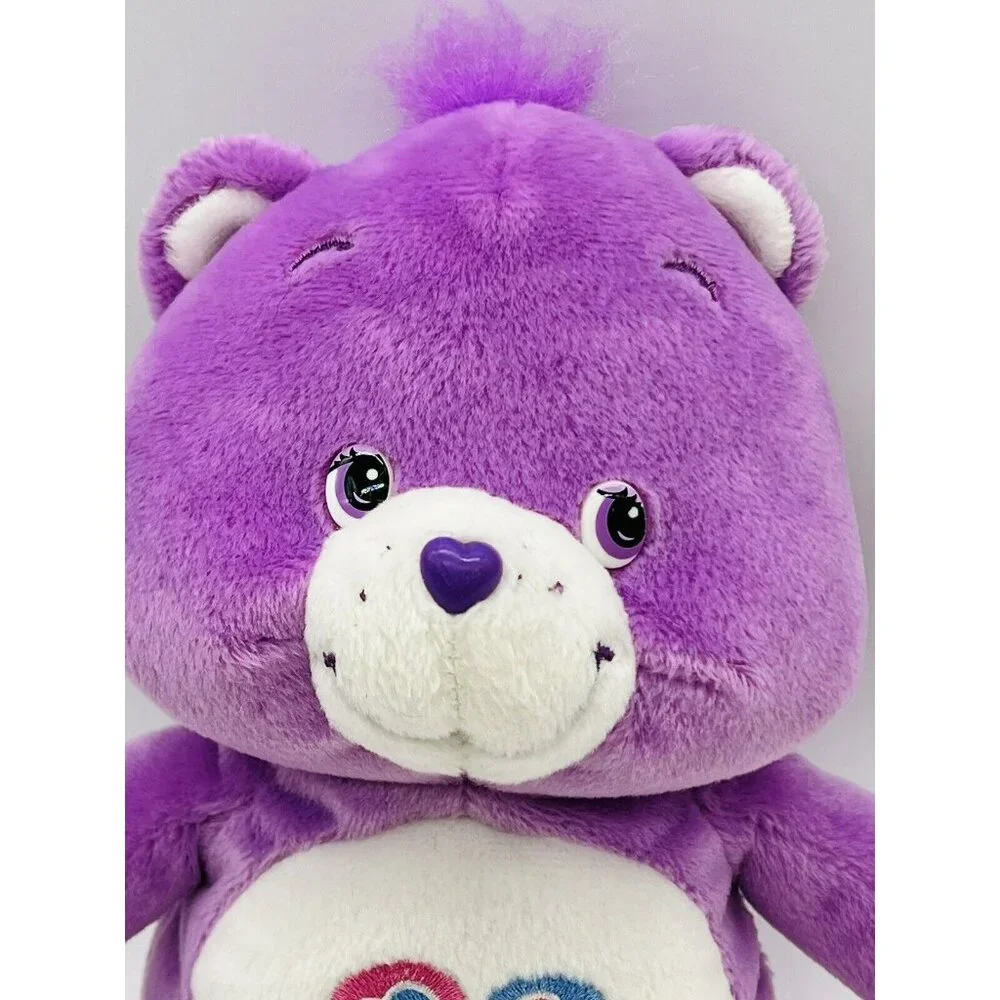 Care Bears Share Bear Play Along Plush Purple Lollipops 9‎ inch Stuffed Animal